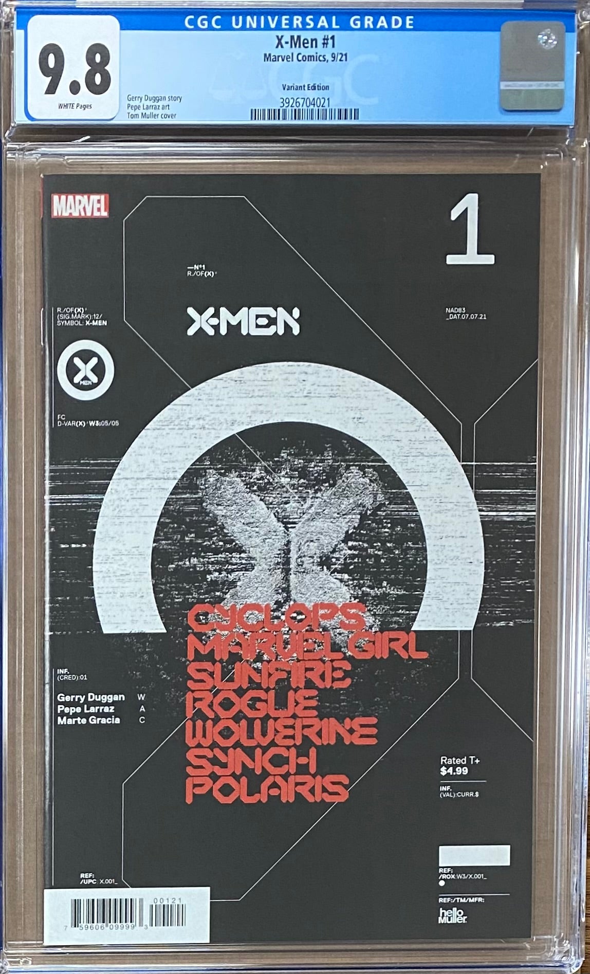 X-Men #1 Muller "Design" 1:10 Retailer Incentive Variant CGC 9.8