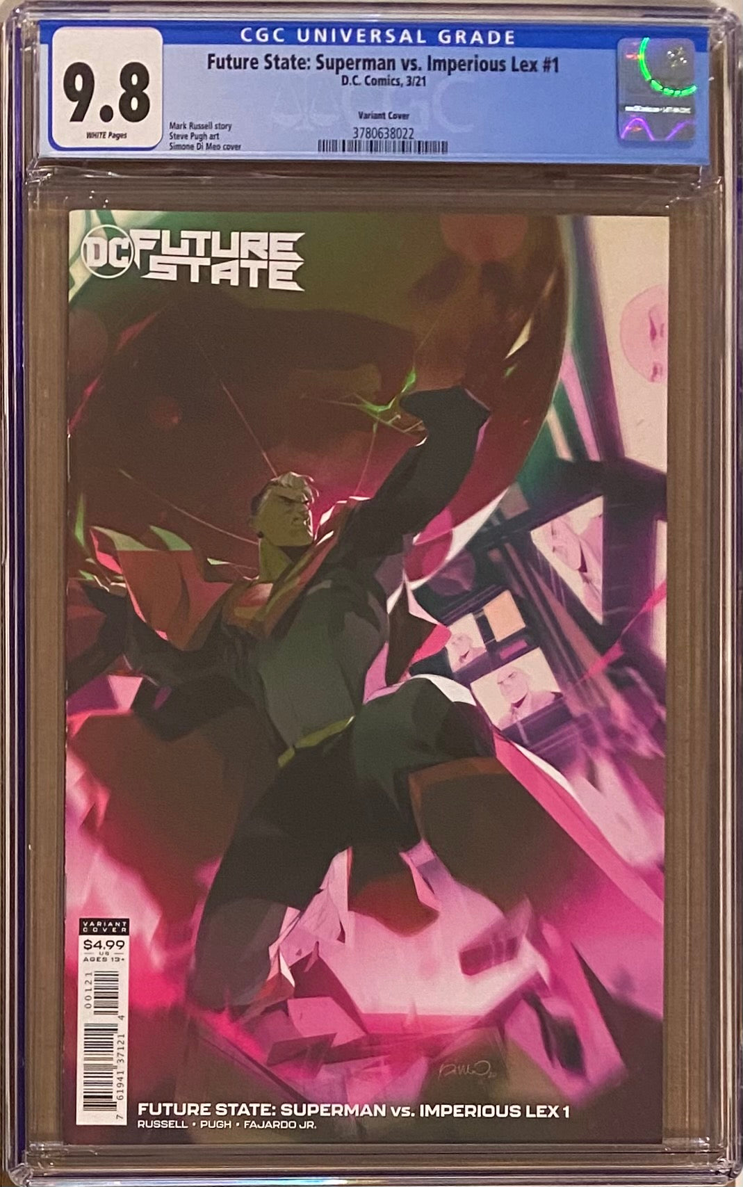 Future State: Superman vs. Imperious Lex #1 Variant CGC 9.8