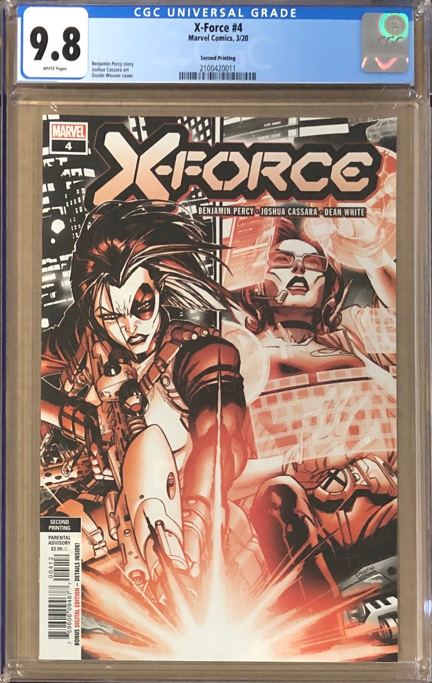 X-Force #4 Second Printing CGC 9.8 - Dawn of X!