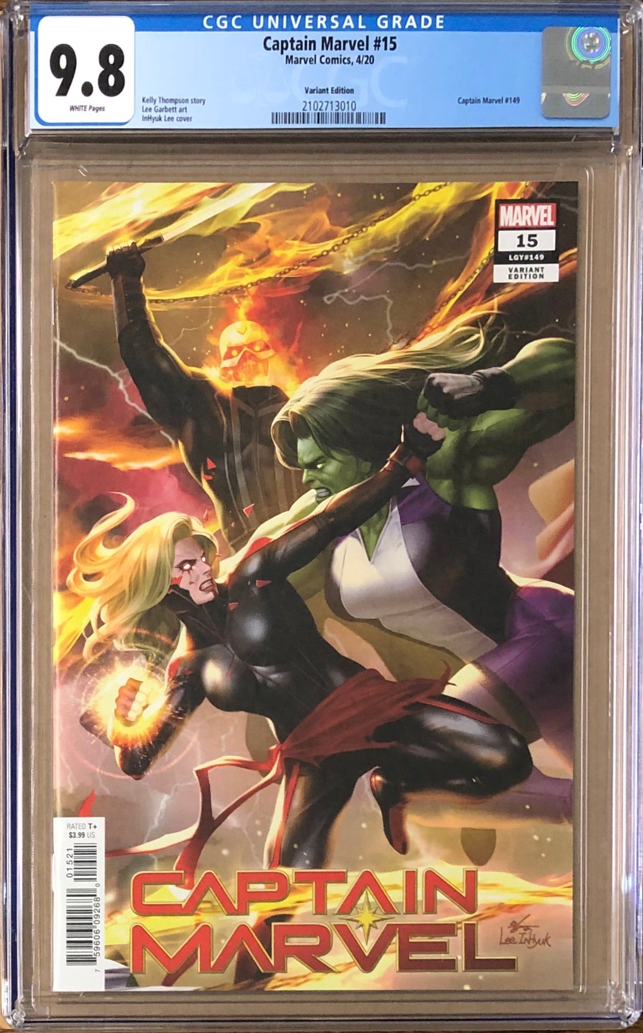 Captain Marvel #15 InHyuk Lee Connecting Variant CGC 9.8