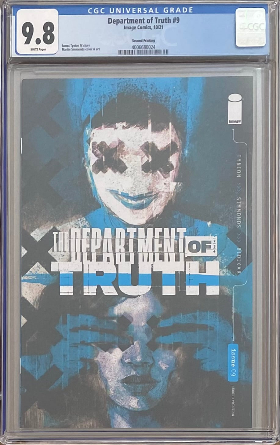 Department of Truth #9 Second Printing CGC 9.8