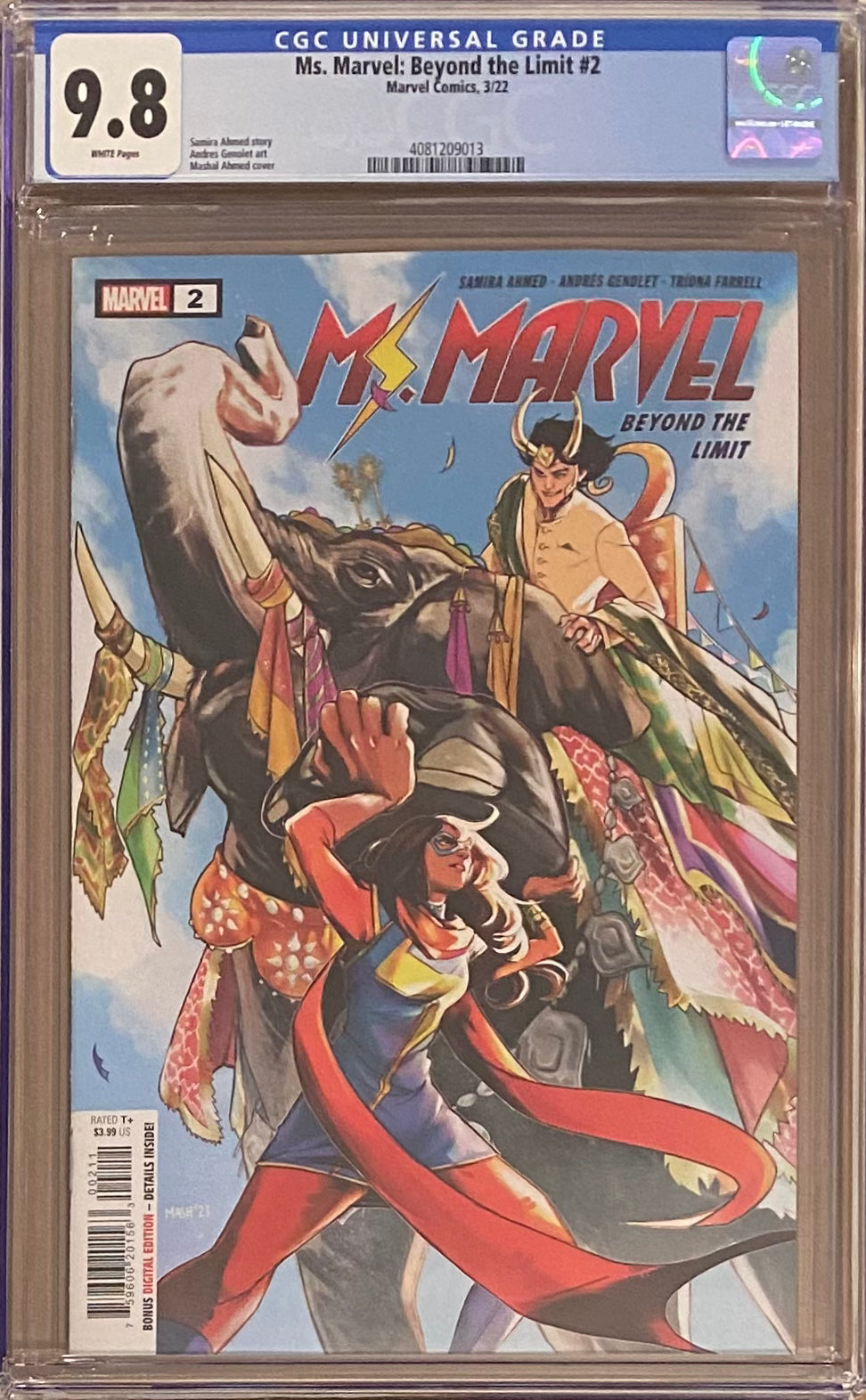 Ms. Marvel: Beyond the Limit #2 CGC 9.8