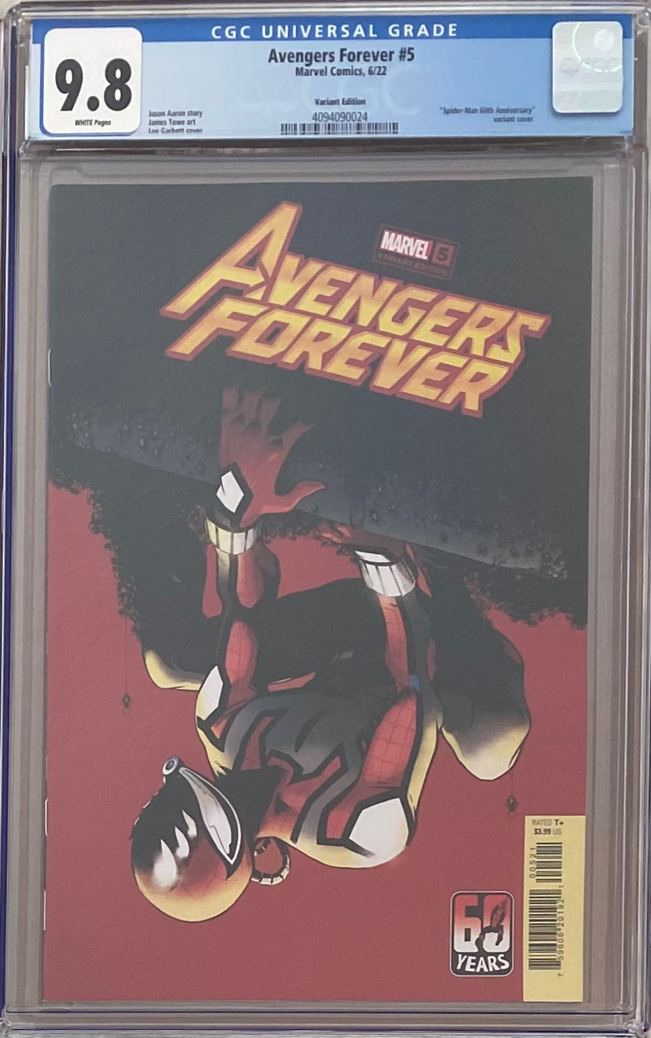 Avengers Forever #5 Spider-Man Variant CGC 9.8