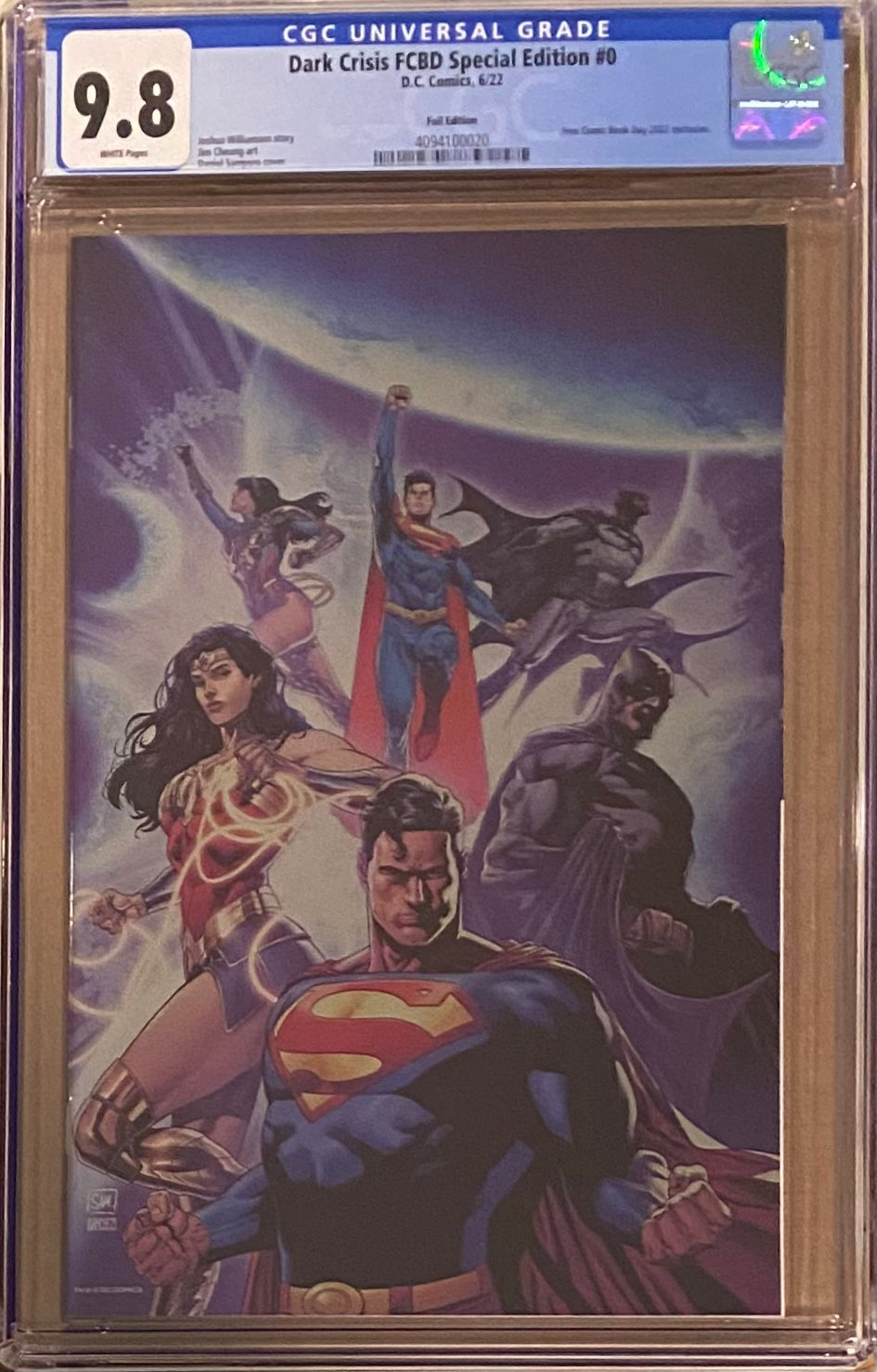 Dark Crisis FCBD Special Edition 2022 #0 Virgin Foil Variant CGC 9.8
