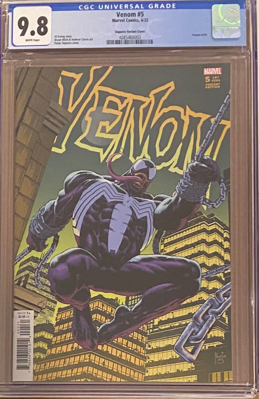 Venom #5 Siqueira 1:25 Retailer Incentive Variant CGC 9.8 - First Kings in Black