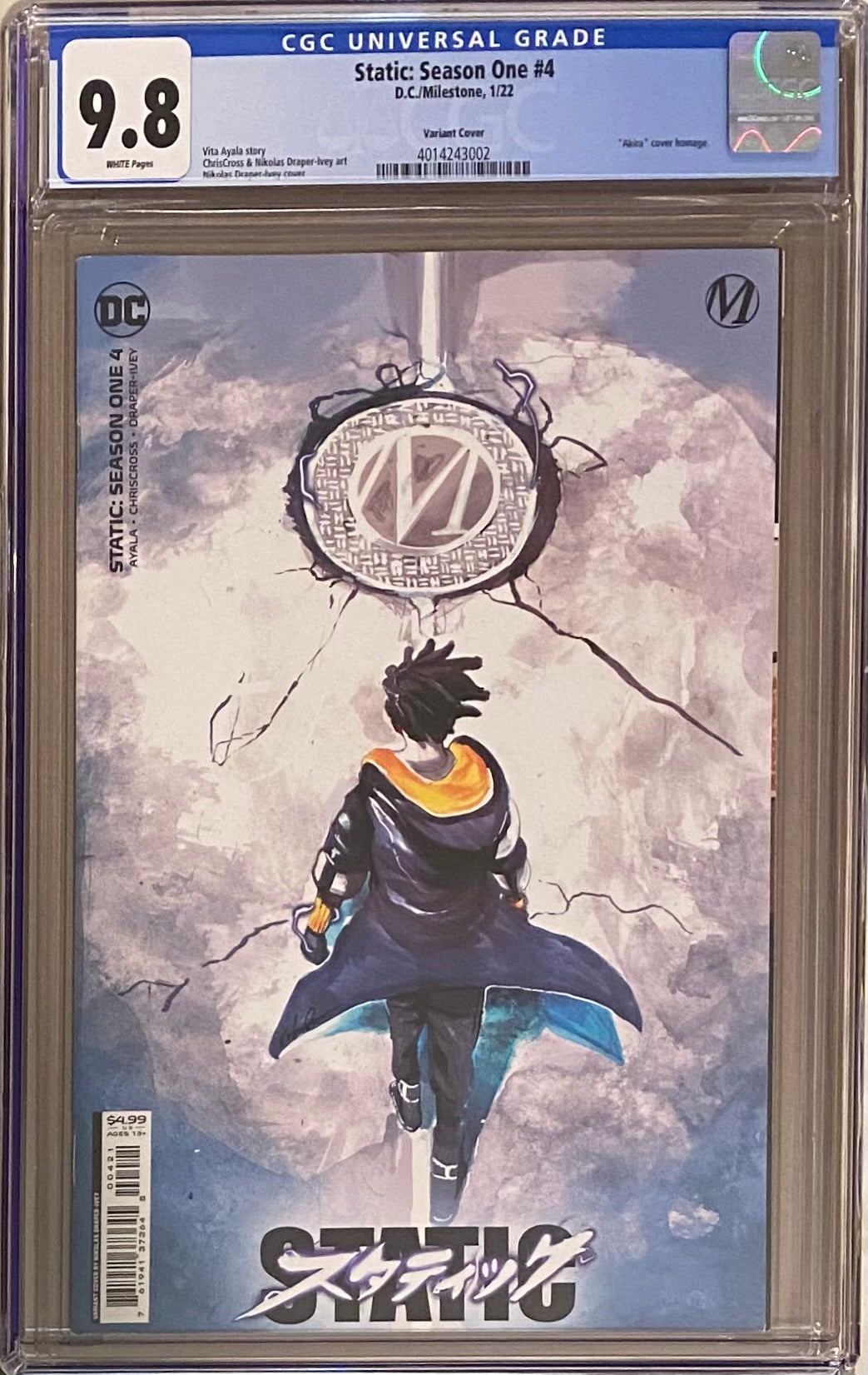 Static: Season One #4 Variant CGC 9.8