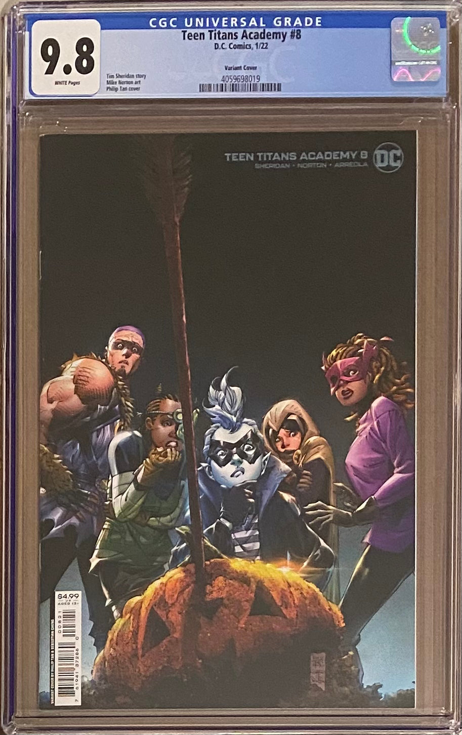 Teen Titans Academy #8 Variant CGC 9.8