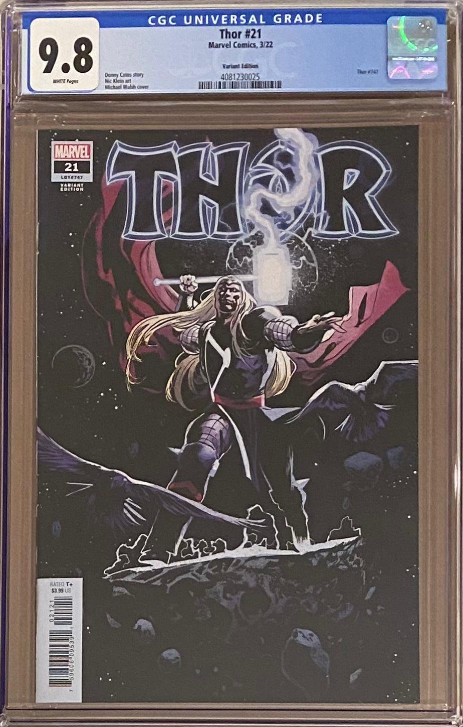 Thor #21 Walsh 1:25 Retailer Incentive Variant CGC 9.8 - First Full God of Hammers