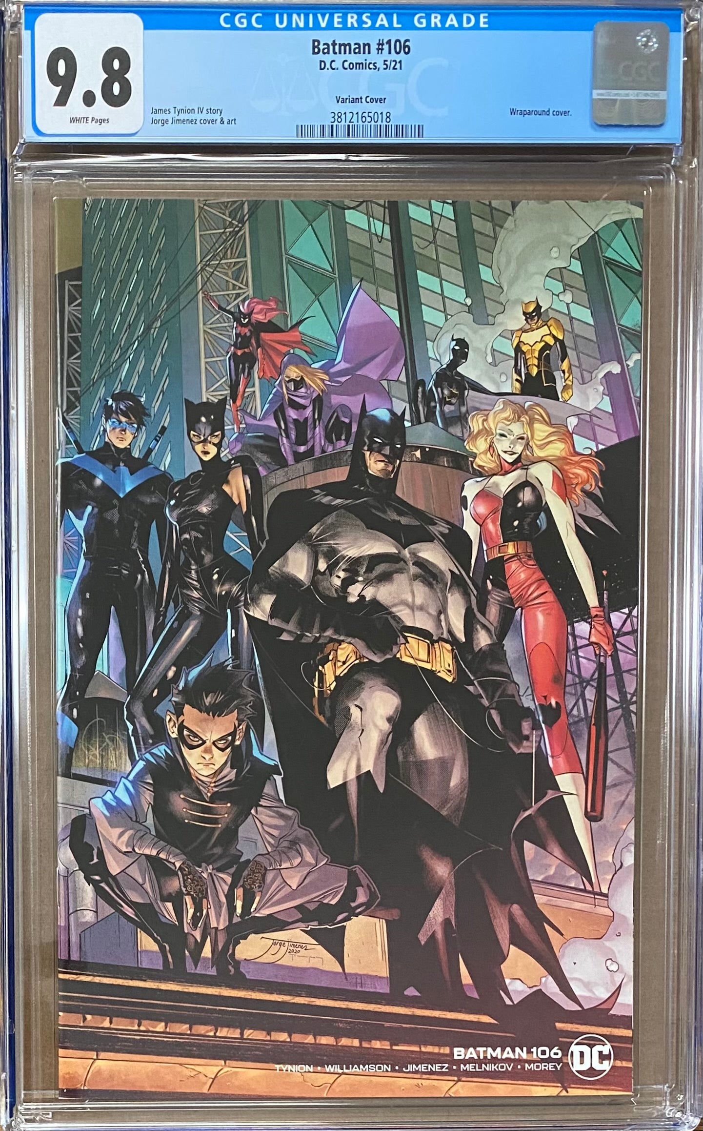 Batman #106 Jimenez Wraparound Variant CGC 9.8