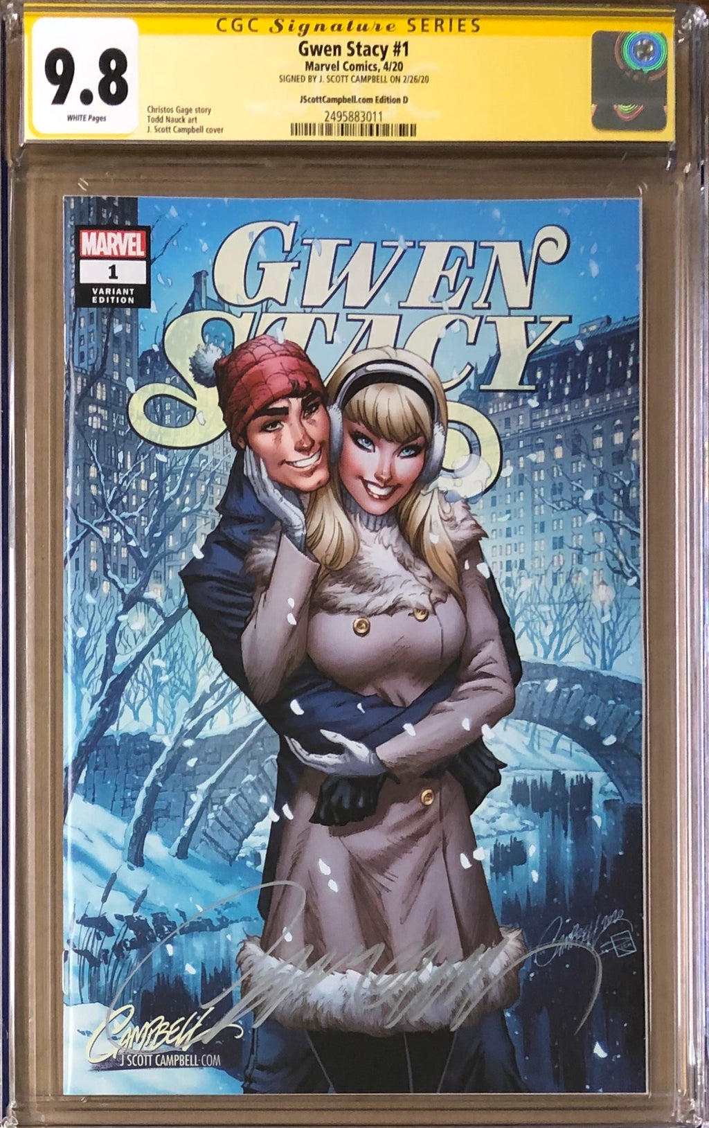 Gwen Stacy #1 J. Scott Campbell ECCC Exclusive D - Winter