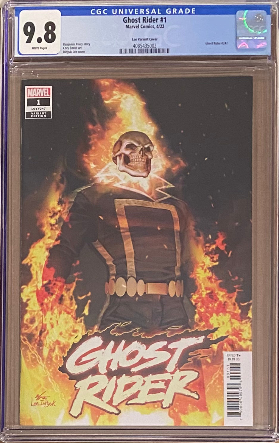 Ghost Rider #1 InHyuk Lee 1:50 Retailer Incentive Variant CGC 9.8