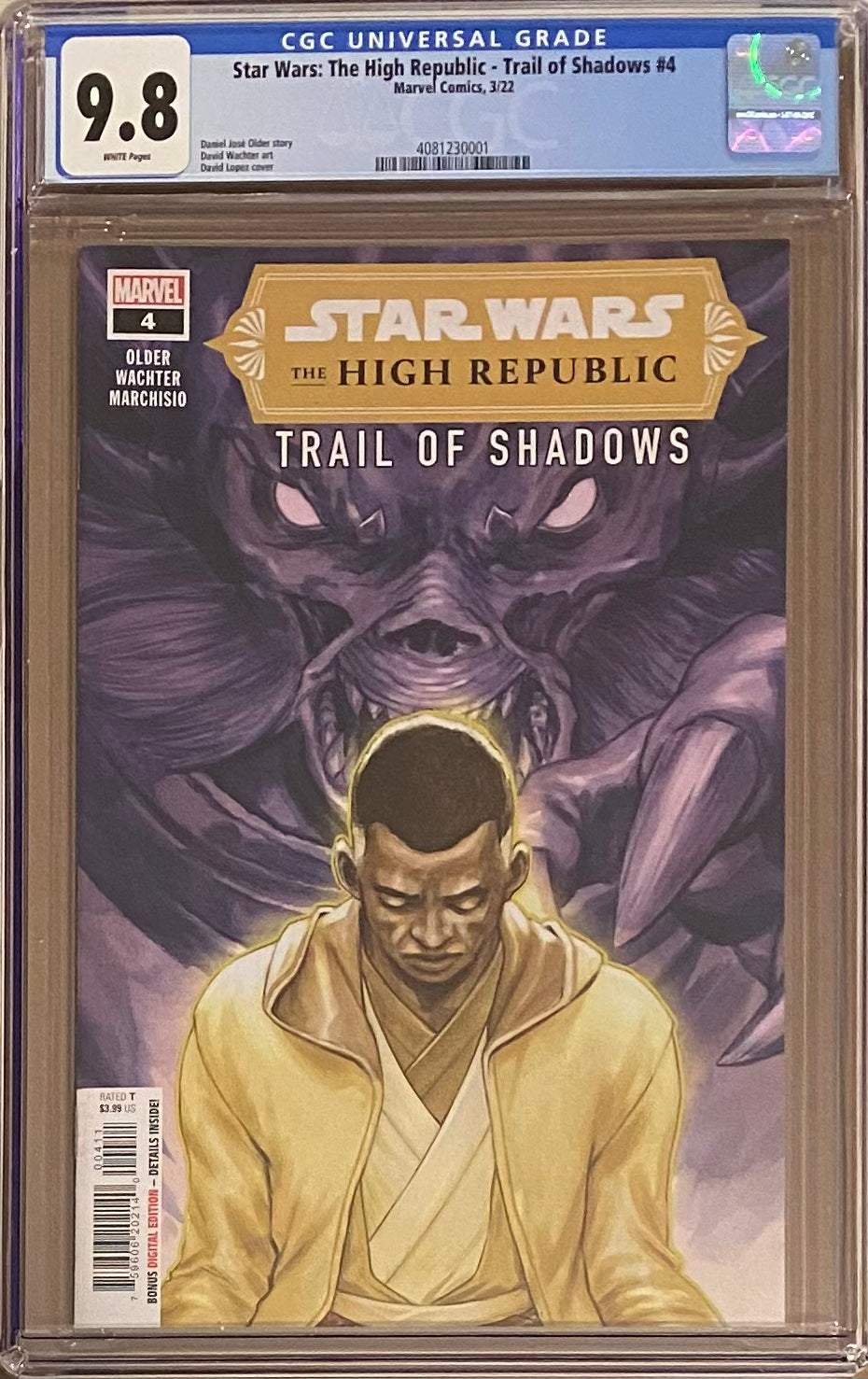 Star Wars: The High Republic - Trail of Shadows #4 CGC 9.8