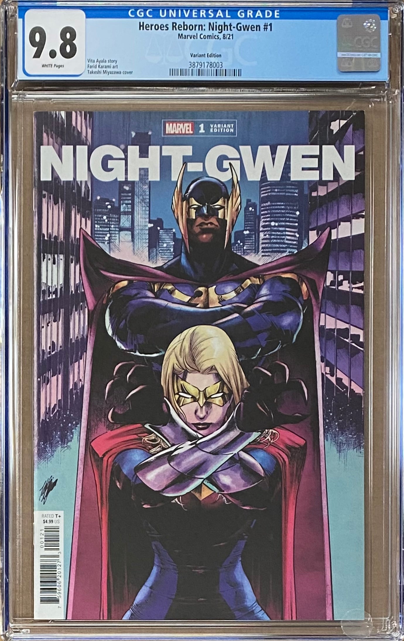 Heroes Reborn: Night-Gwen #1 Variant CGC 9.8