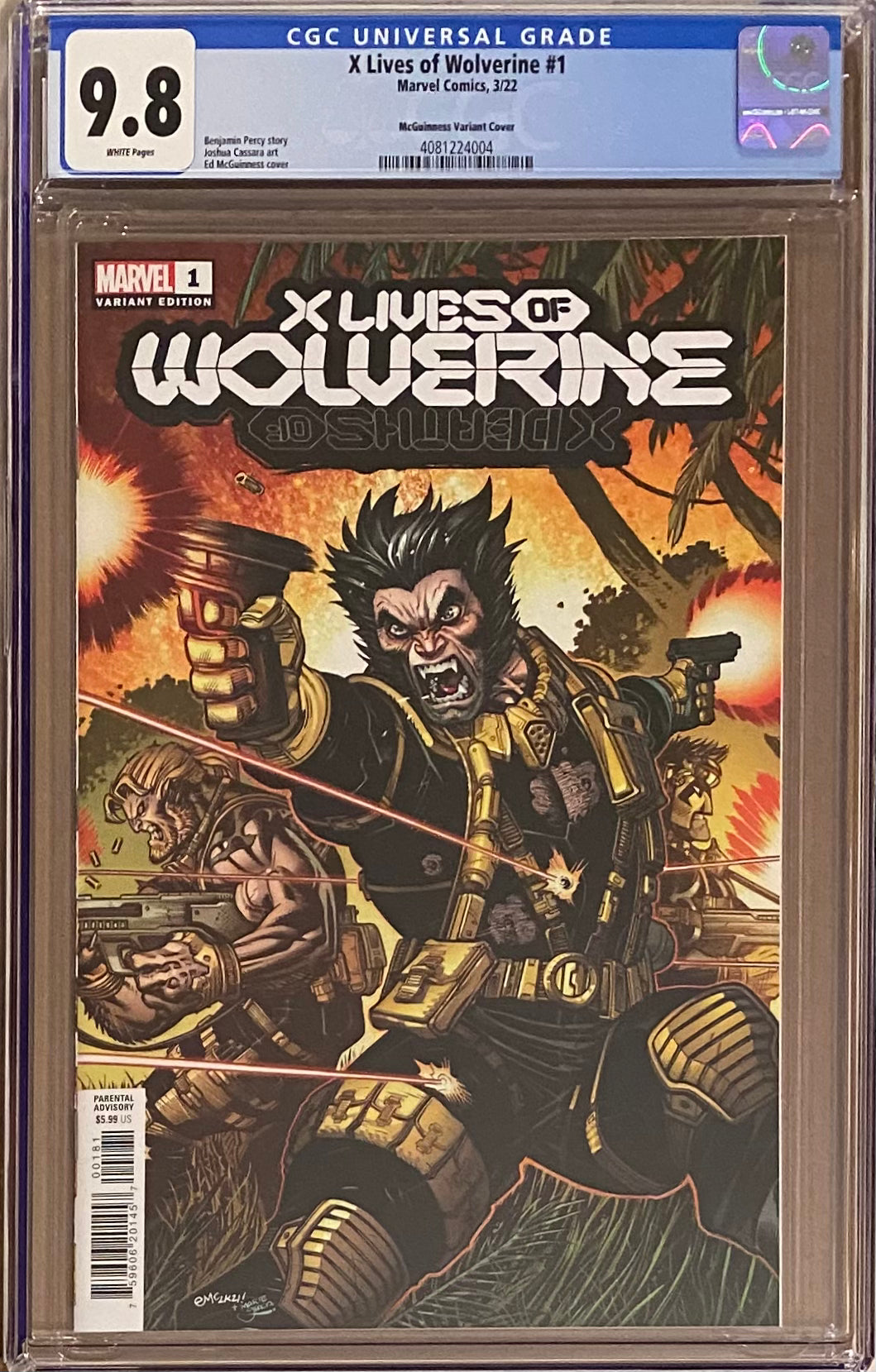 X Lives of Wolverine #1 McGuinness Variant CGC 9.8