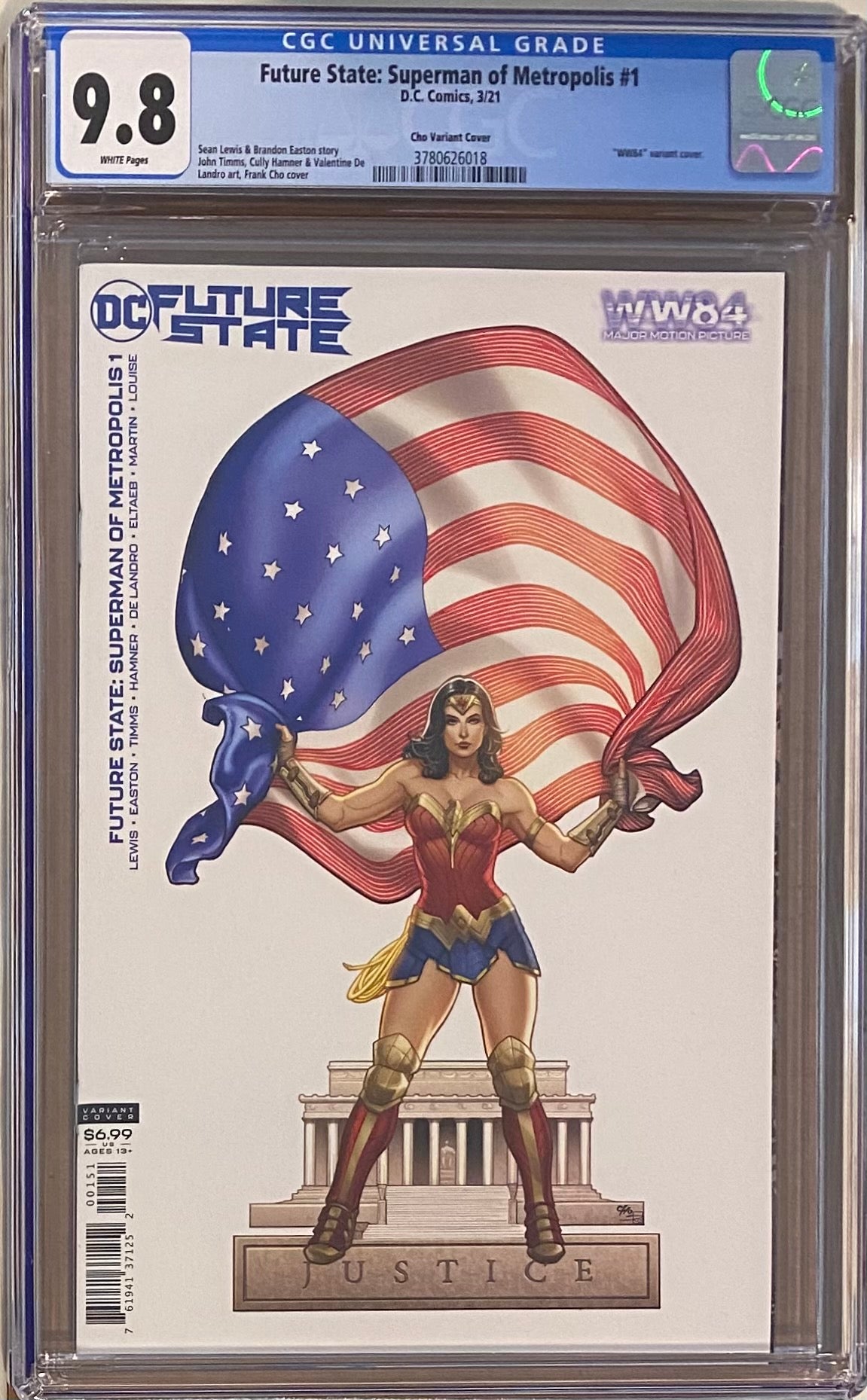 Future State: Superman of Metropolis #1 Wonder Woman 1984 Variant CGC 9.8