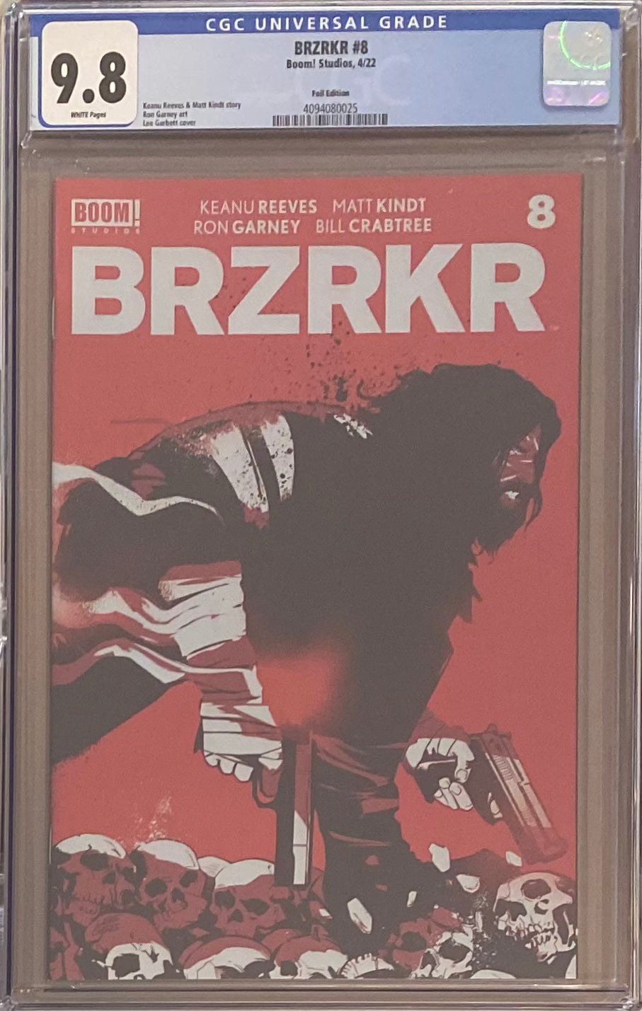 BRZRKR #8 Cover C Garbett Foil Variant CGC 9.8 (Berzerker)