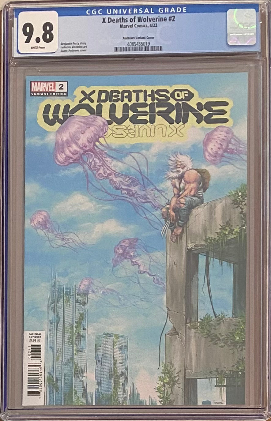 X Deaths of Wolverine #2 Andrews Spoiler Variant CGC 9.8