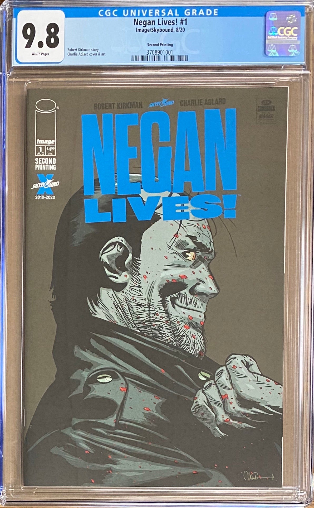 Negan Lives #1 Second Printing CGC 9.8