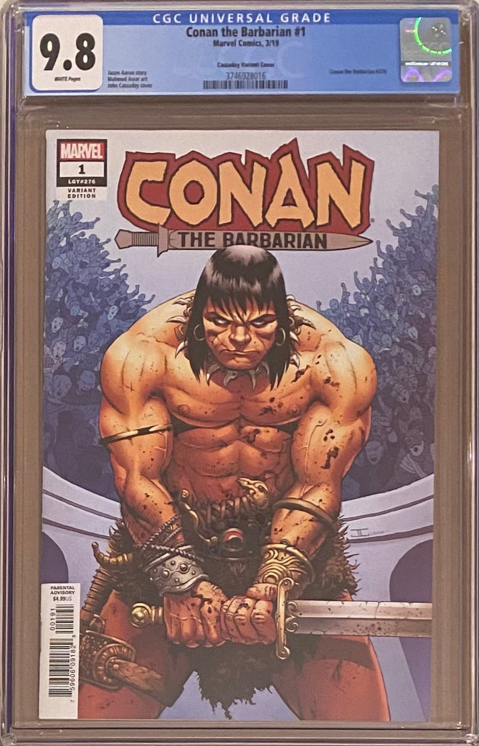 Conan the Barbarian #1 Cassaday Variant CGC 9.8