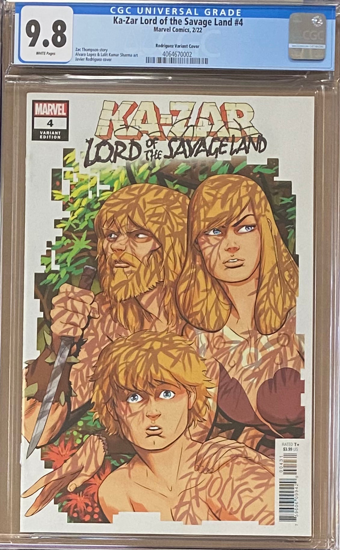 Ka-Zar: Lord of the Savage Land #4 Variant CGC 9.8