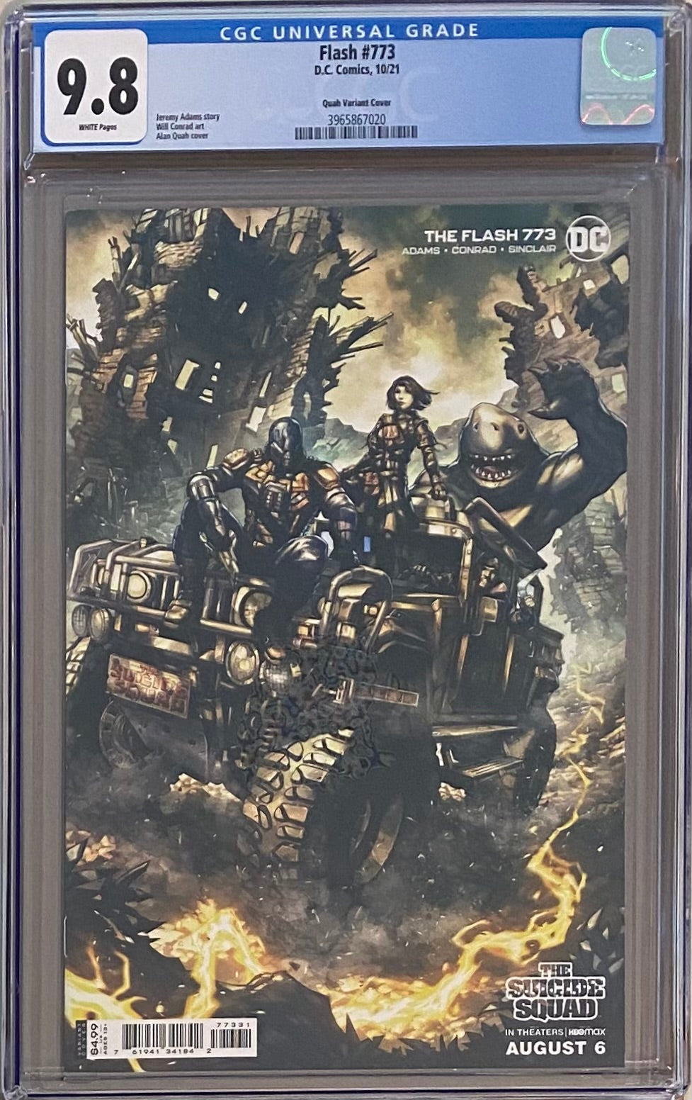 Flash #773 Quah Suicide Squad Variant CGC 9.8