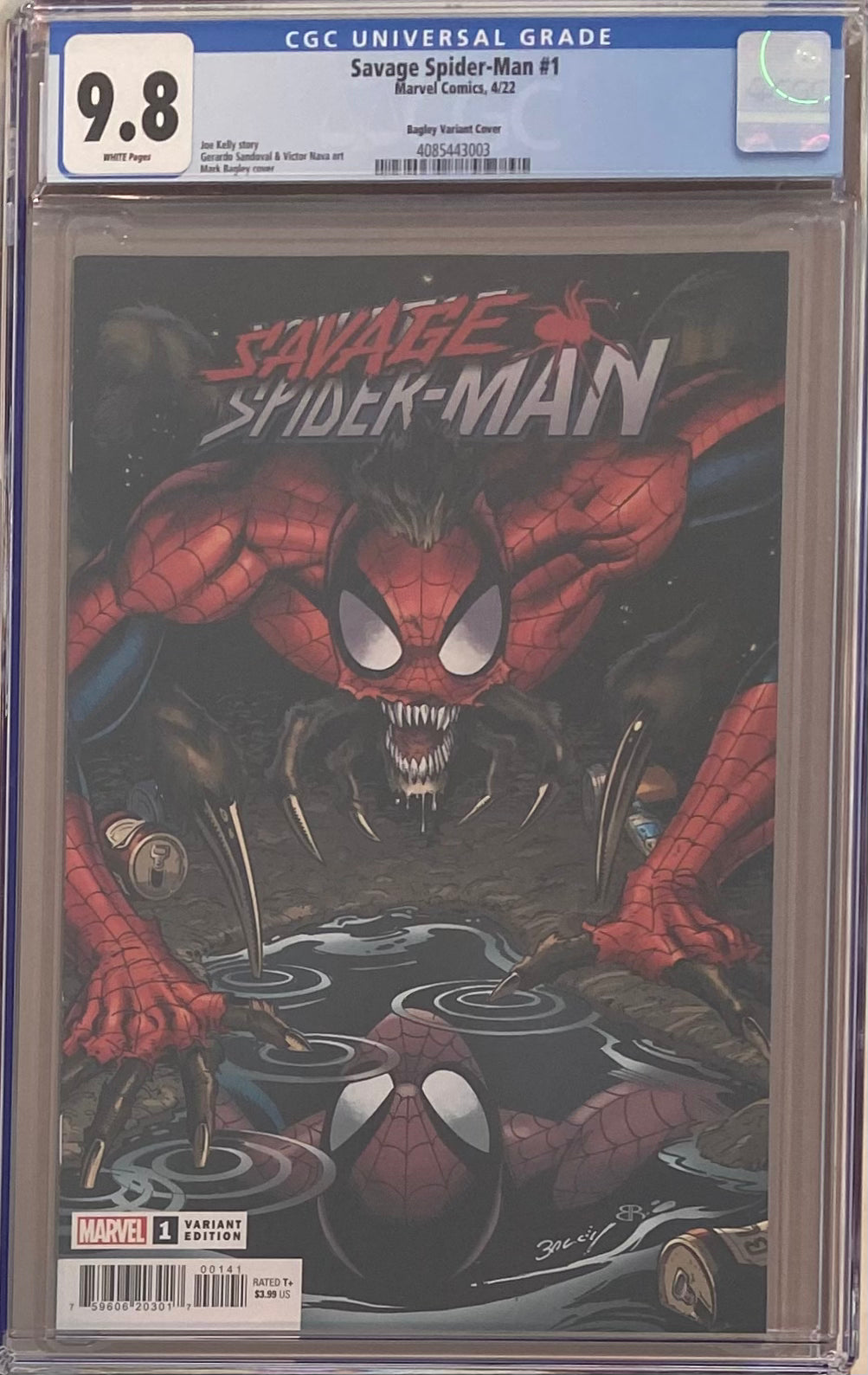 Savage Spider-Man #1 Bagley Variant CGC 9.8