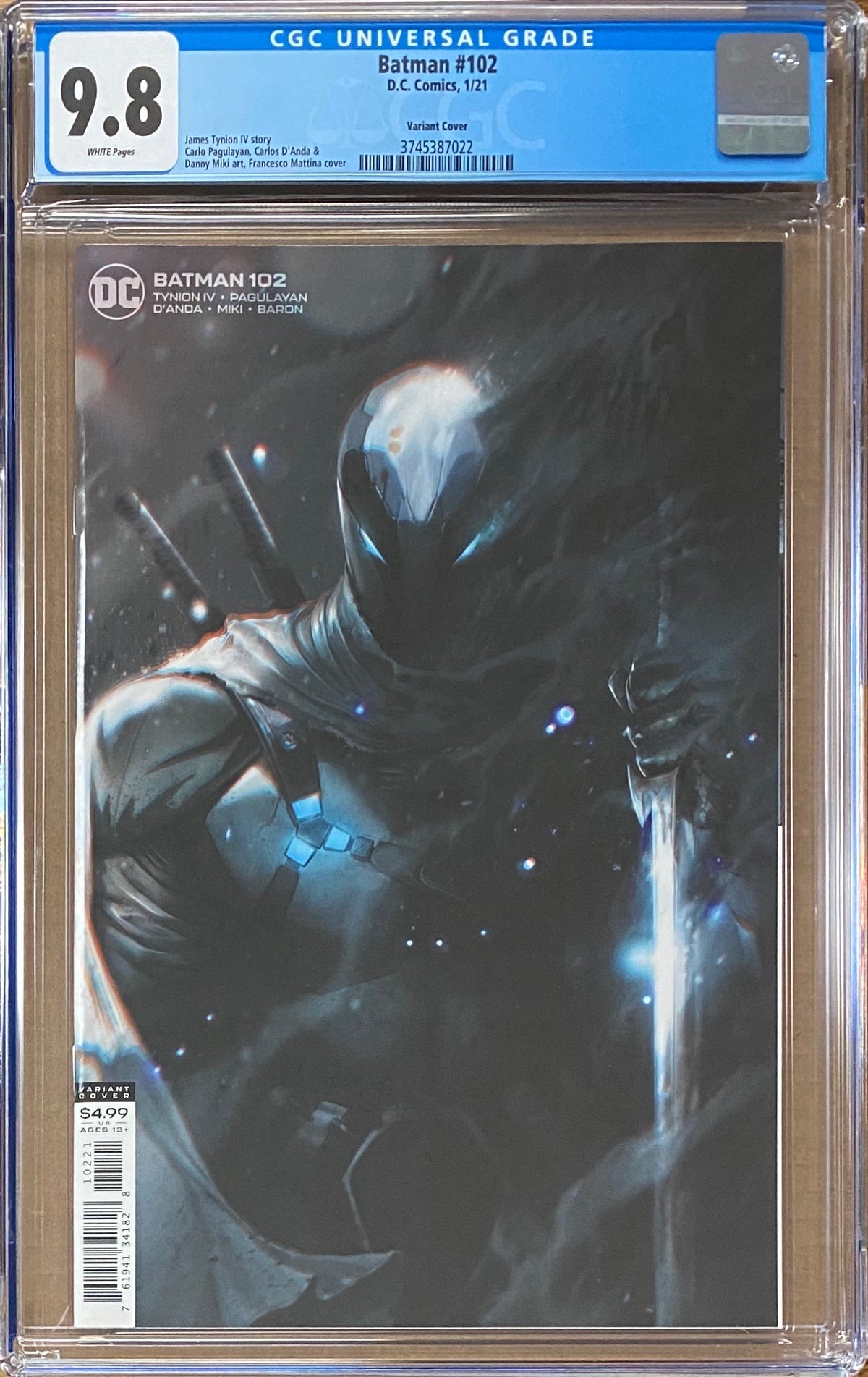 Batman #102 Mattina Variant CGC 9.8