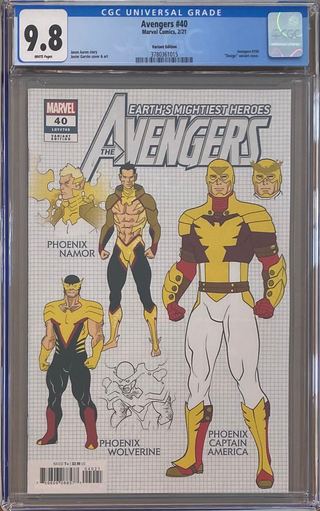 Avengers #40 "Design" Variant CGC 9.8