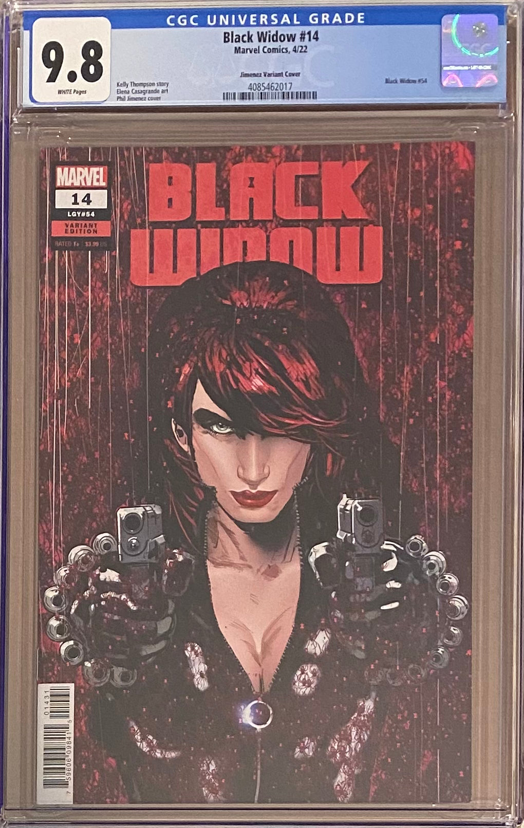 Black Widow #14 Jimenez 1:25 Retailer Incentive Variant CGC 9.8