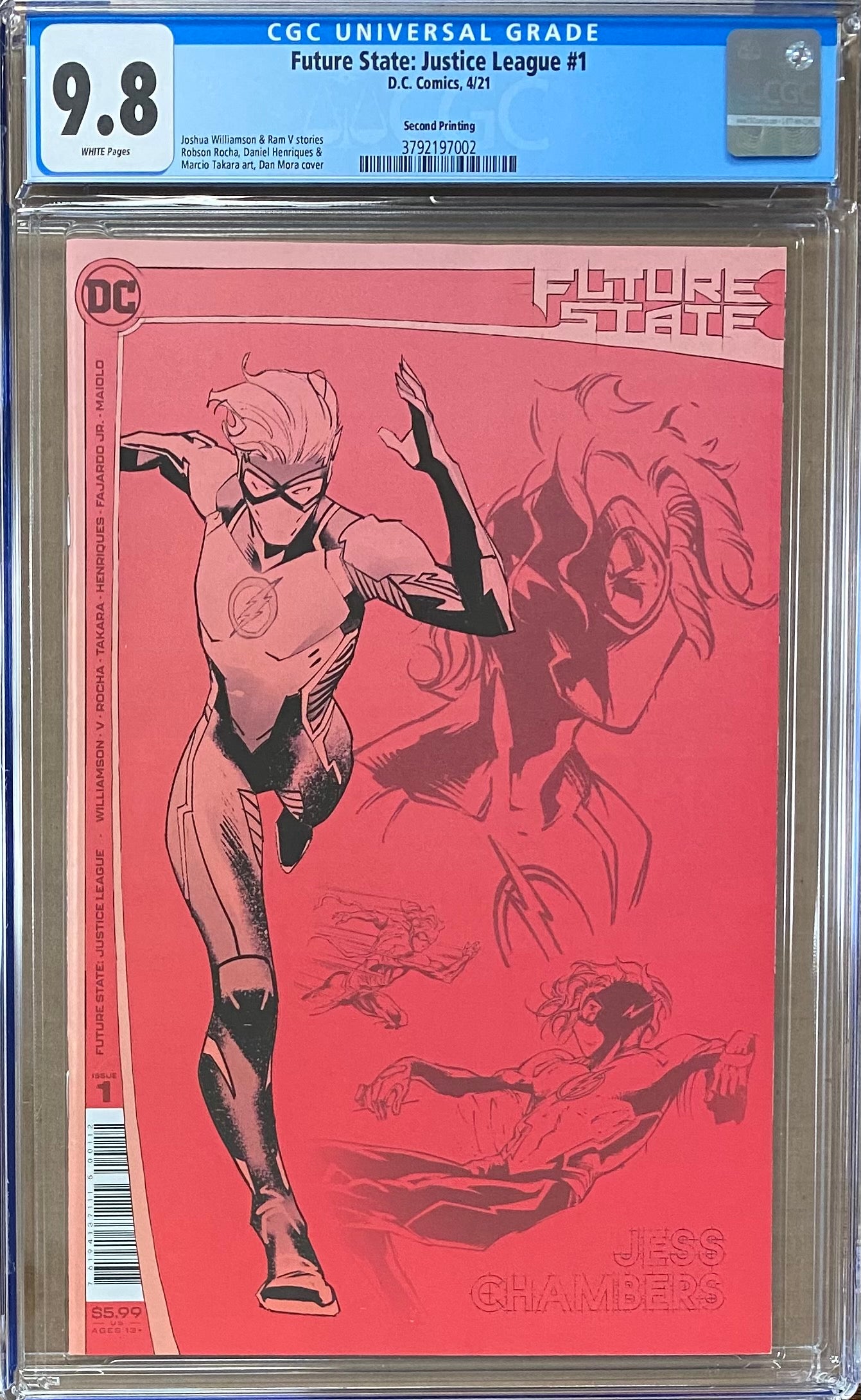 Future State: Justice League #1 Second Printing CGC 9.8