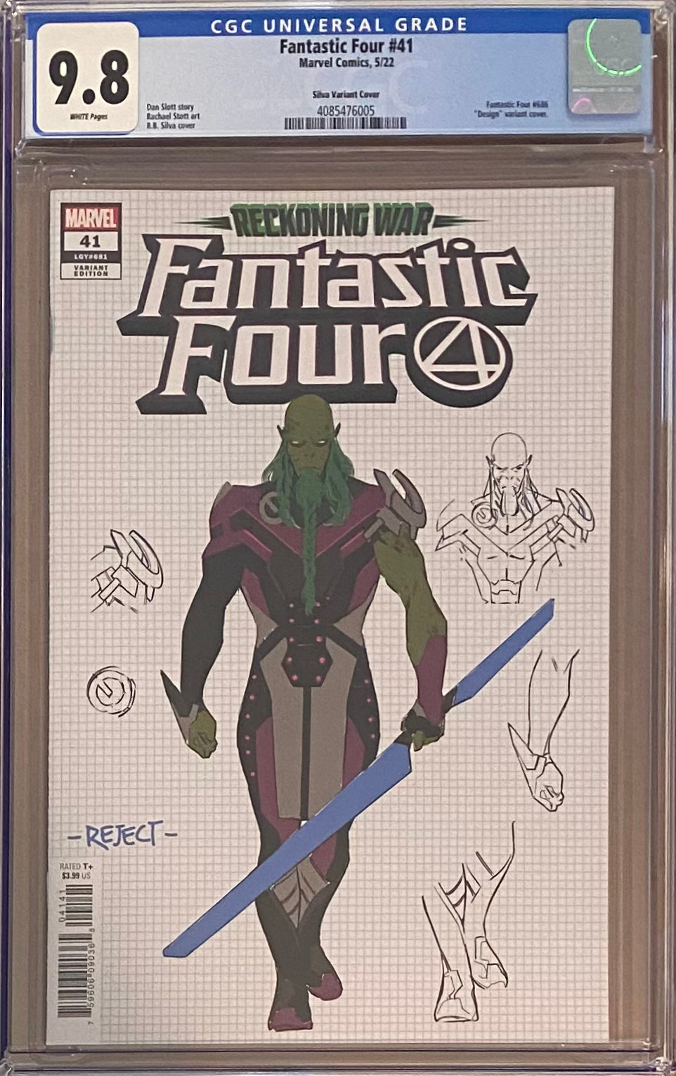 Fantastic Four #41 Silva 1:10 Retailer Incentive Variant Variant CGC 9.8