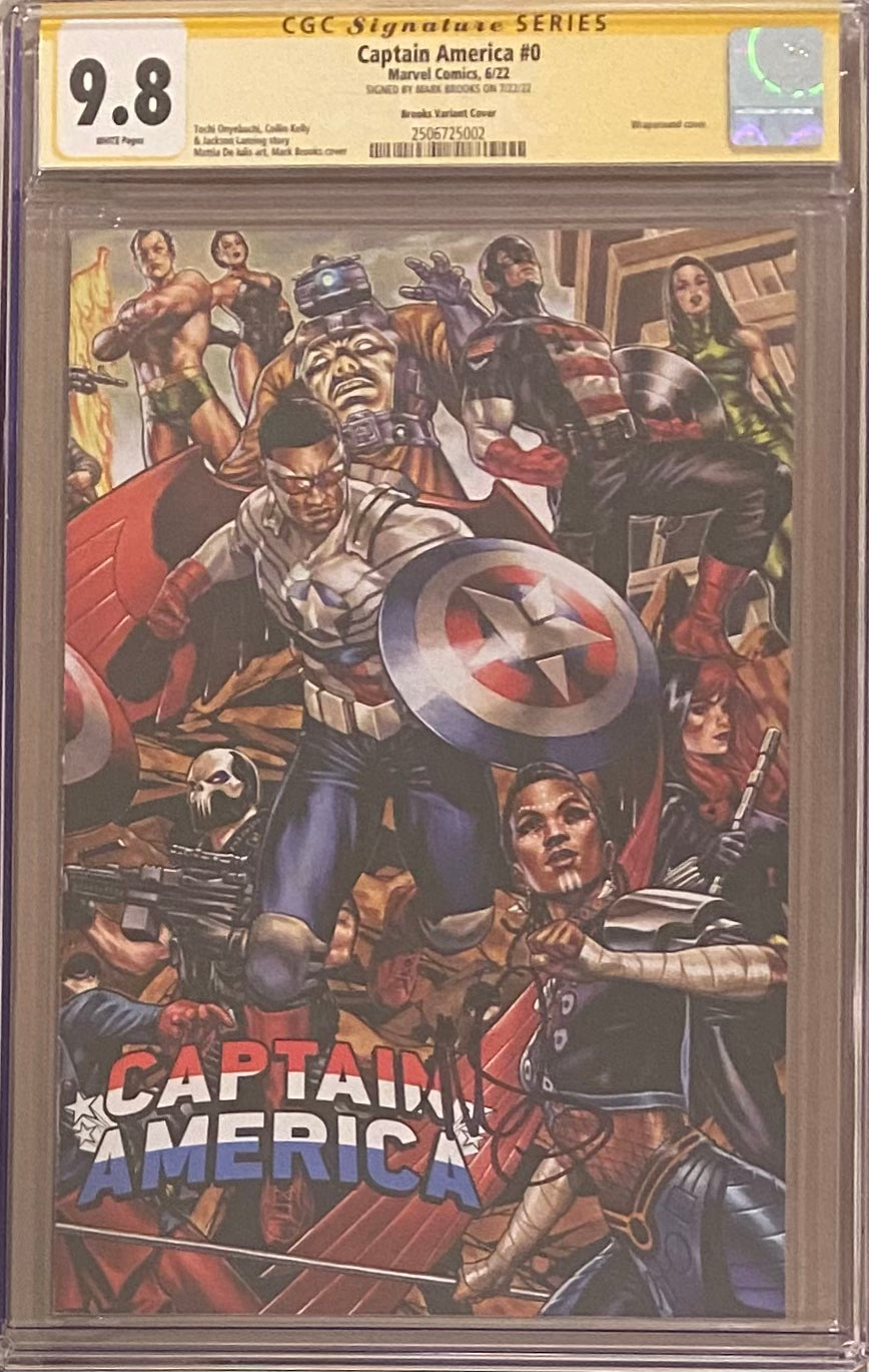 Captain America #0 Brooks Wraparound Variant CGC 9.8 SS