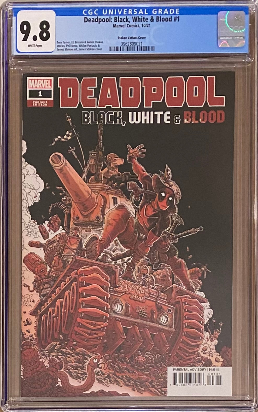 Deadpool: Black, White, and Blood #1 Stokoe Variant CGC 9.8