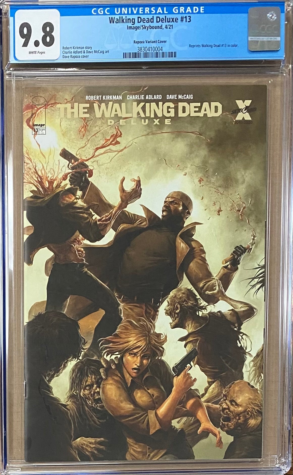 Walking Dead Deluxe #13 Rapoza Variant CGC 9.8