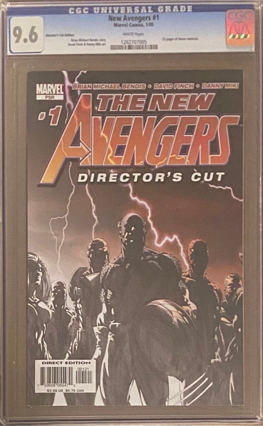 New Avengers #1 Director's Cut CGC 9.6