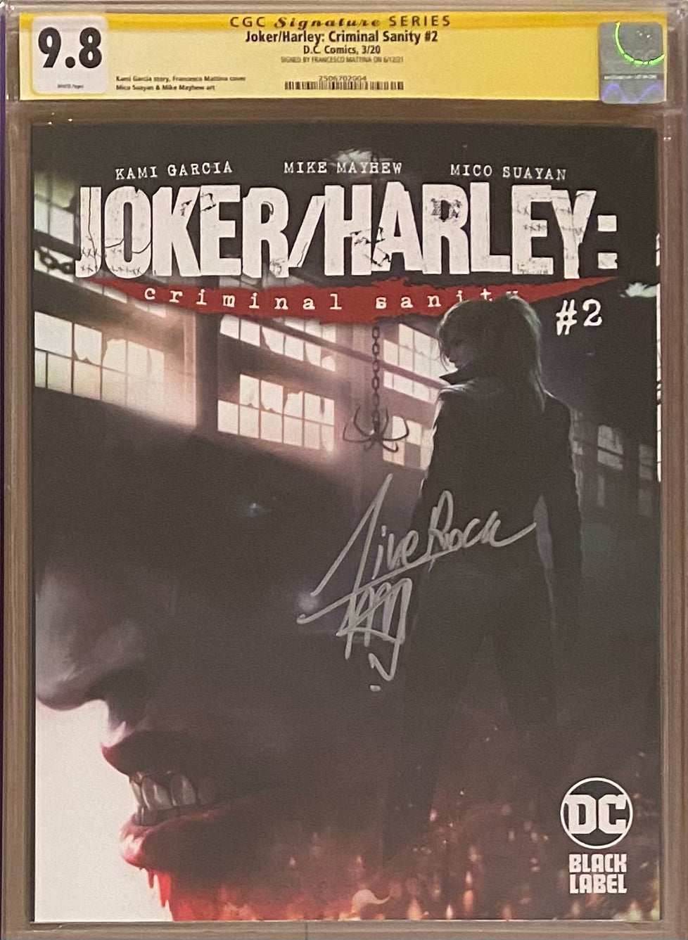 Joker/Harley: Criminal Sanity #2 Mattina Cover DC Black Label CGC 9.8 SS