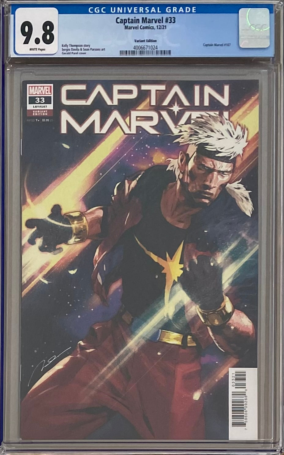 Captain Marvel #33 Parel "Spoiler" Variant CGC 9.8