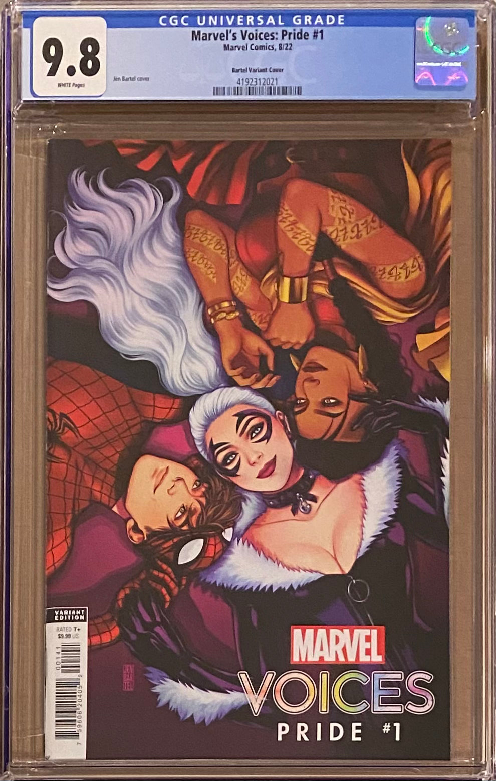 Marvel Voices: Pride #1 Bartel Variant CGC 9.8 - First appearance Escapade