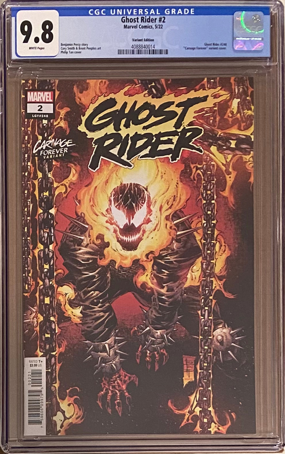 Ghost Rider #2 Tan Carnage Forever Variant CGC 9.8