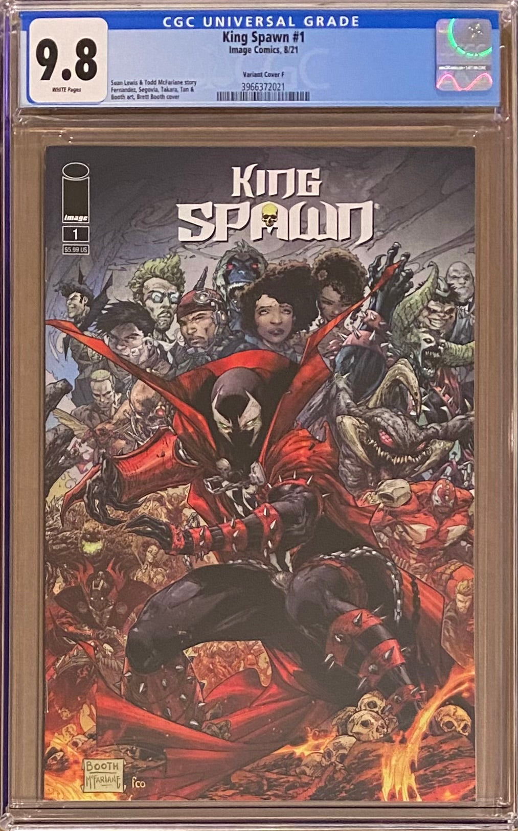 King Spawn #1 Cover F - Booth CGC 9.8