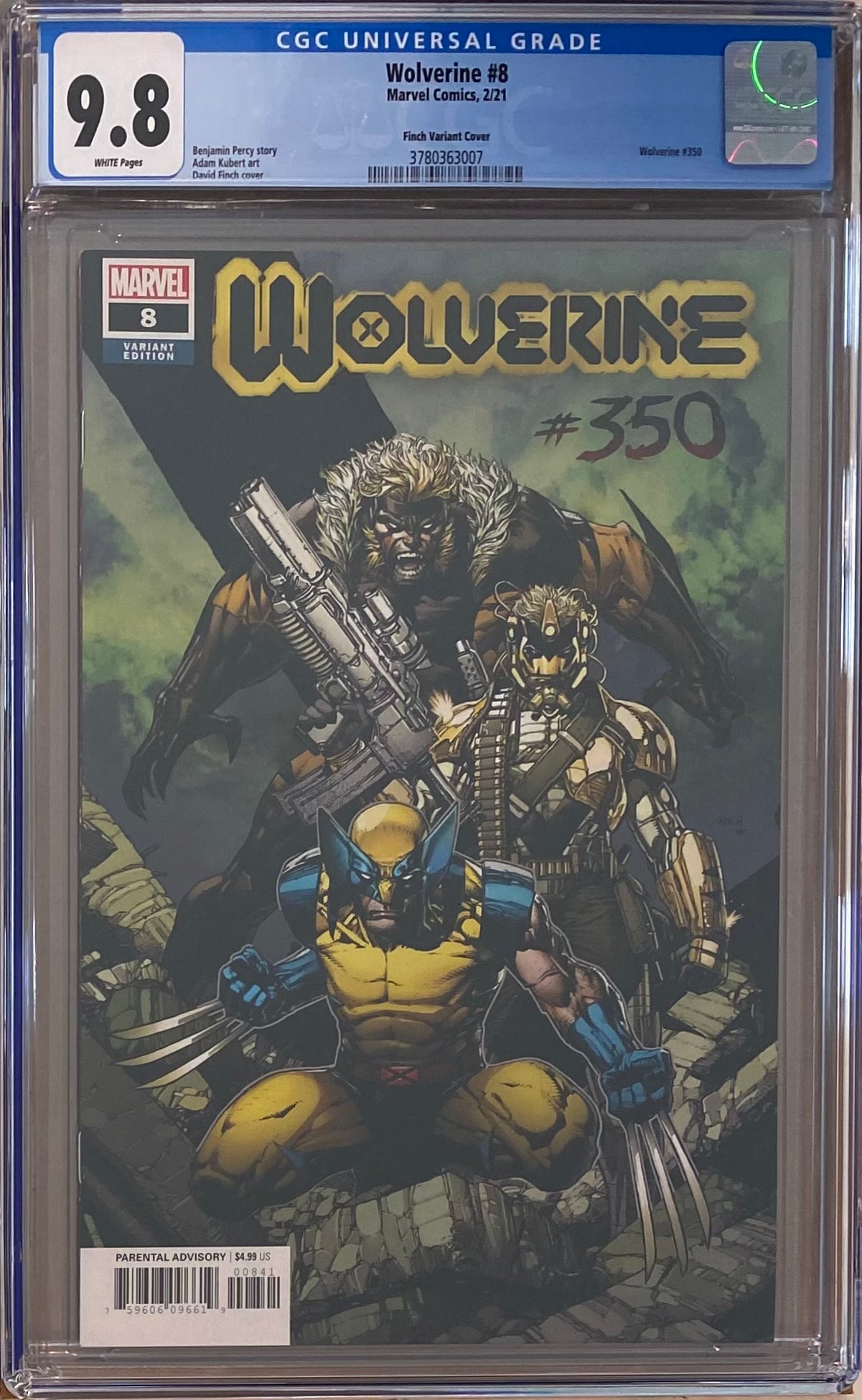 Wolverine #8 (#350) Finch Retailer Incentive Variant CGC 9.8