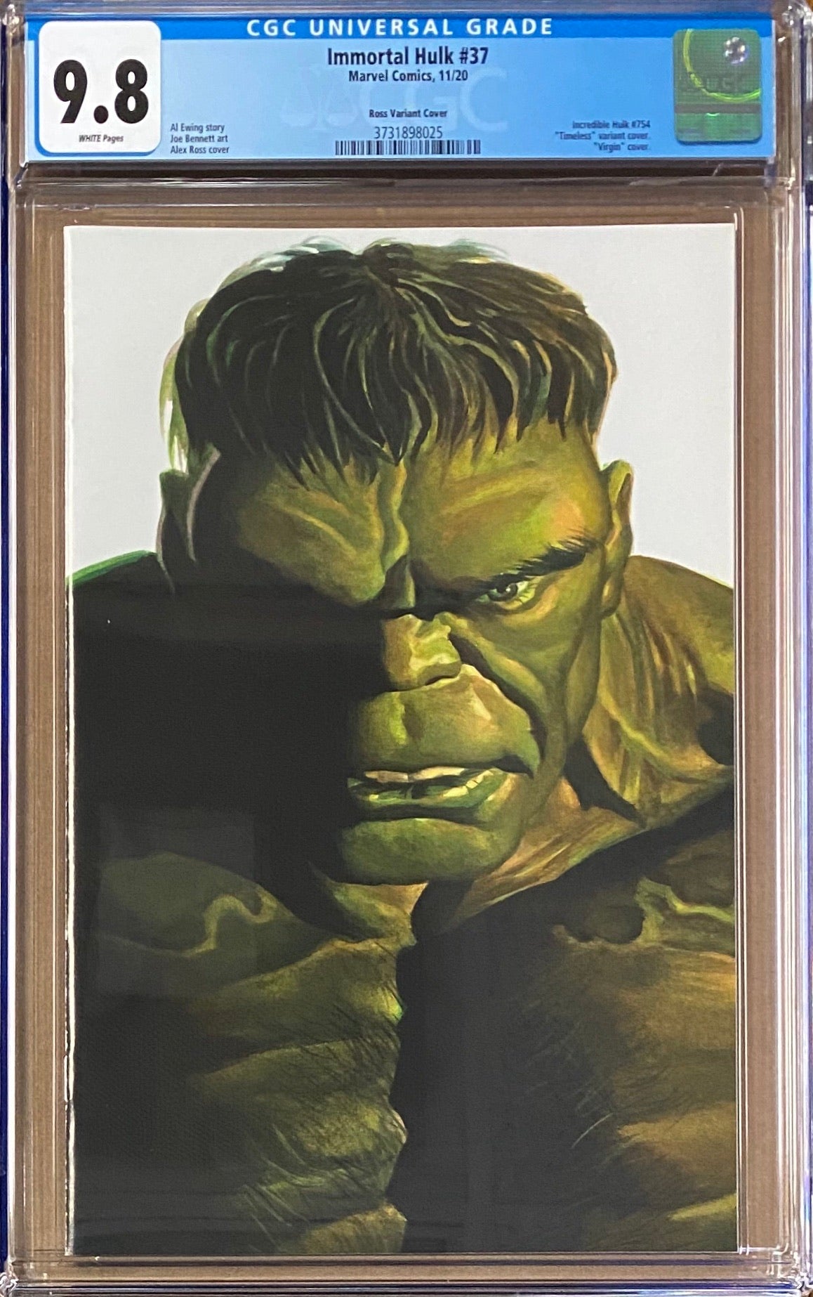 Immortal Hulk #37 Alex Ross "Timeless" Variant CGC 9.8