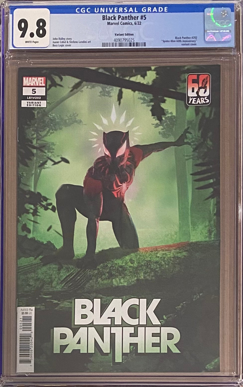 Black Panther #5 BossLogic Spider-Man Variant CGC 9.8 - Second Appearance Tosin