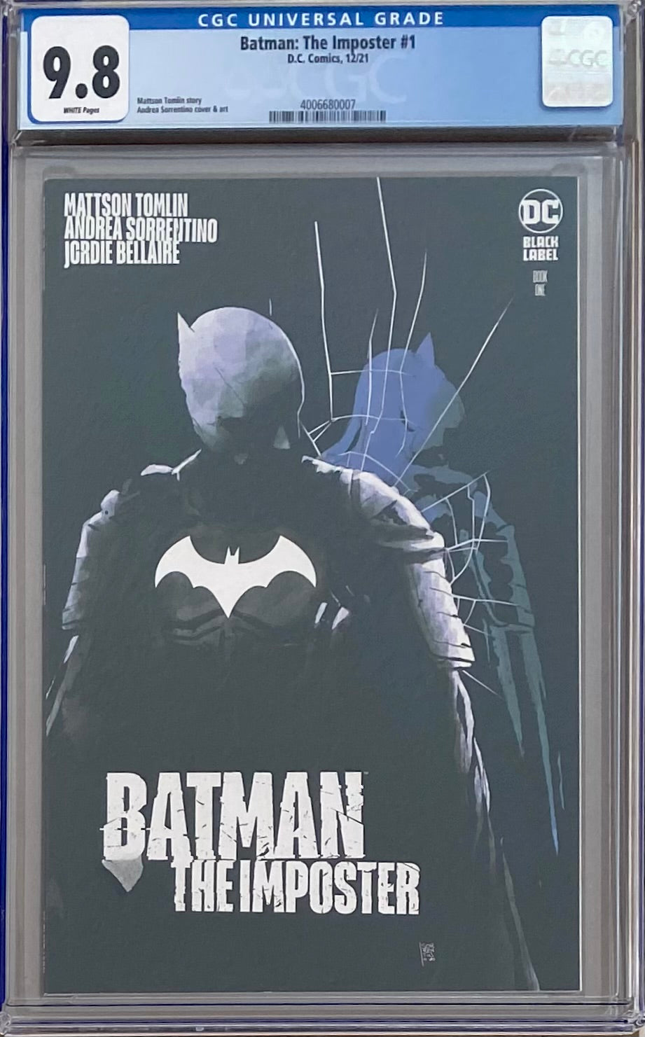 Batman: The Imposter #1 DC Black Label CGC 9.8