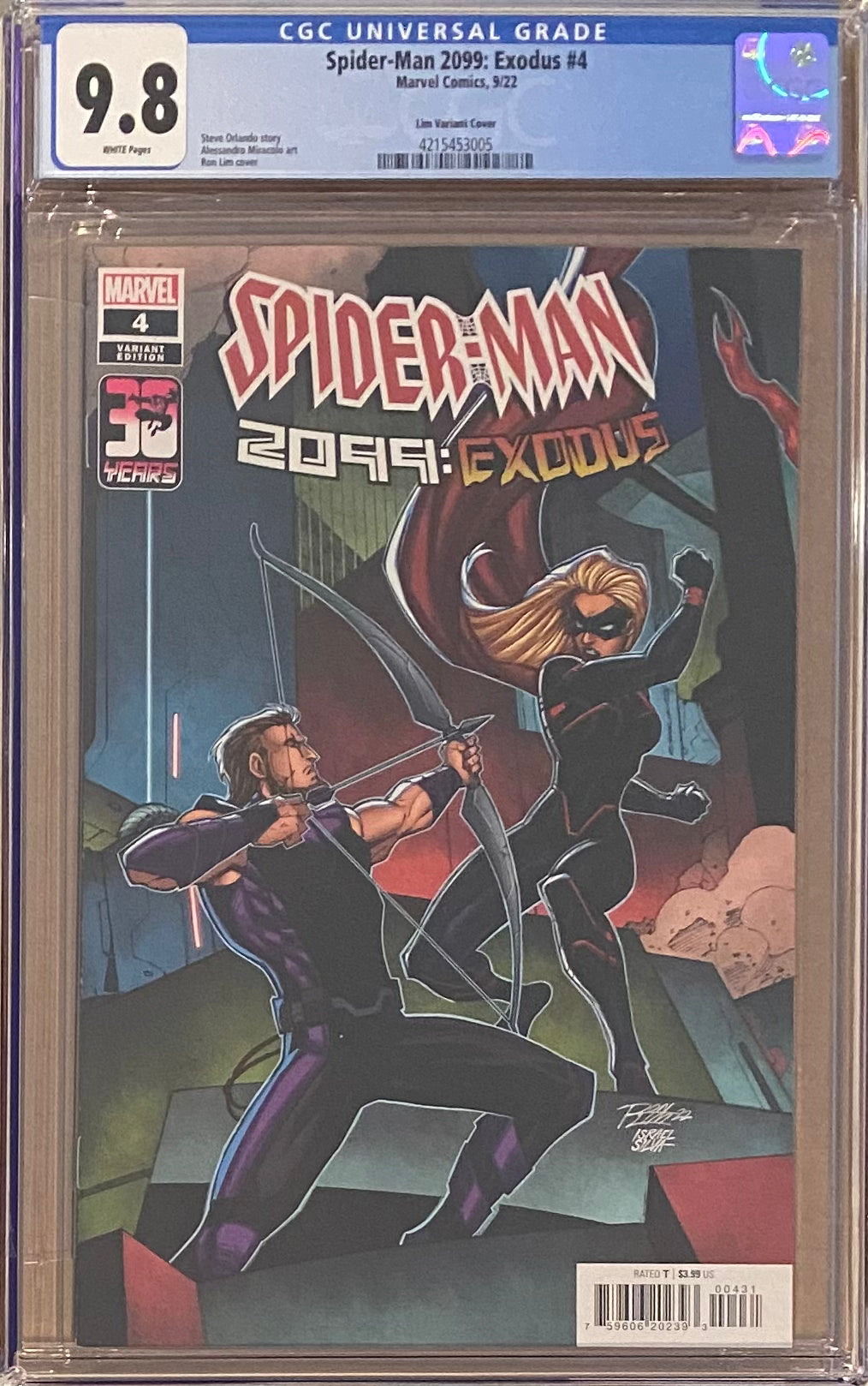 Spider-Man 2099: Exodus #4 Lim Variant CGC 9.8