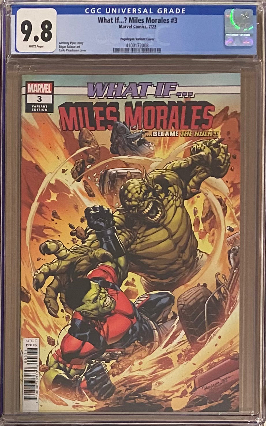 What If... Miles Morales #3 Pagulayan 1:25 Retailer Incentive Variant CGC 9.8