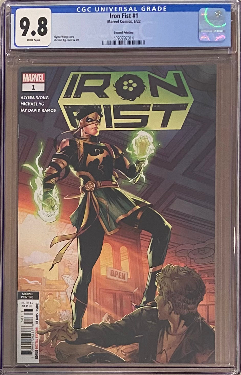 Iron Fist #1 Second Printing CGC 9.8 - First Sword Master Iron Fist