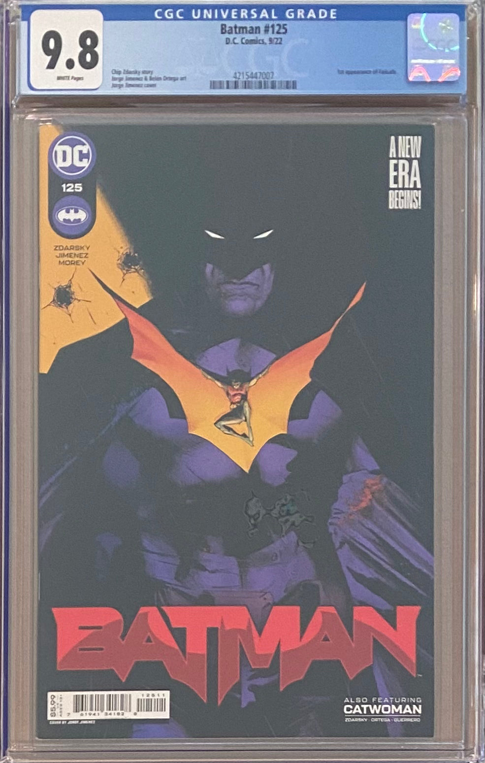 Batman #125 CGC 9.8 - First Appearance Failsafe