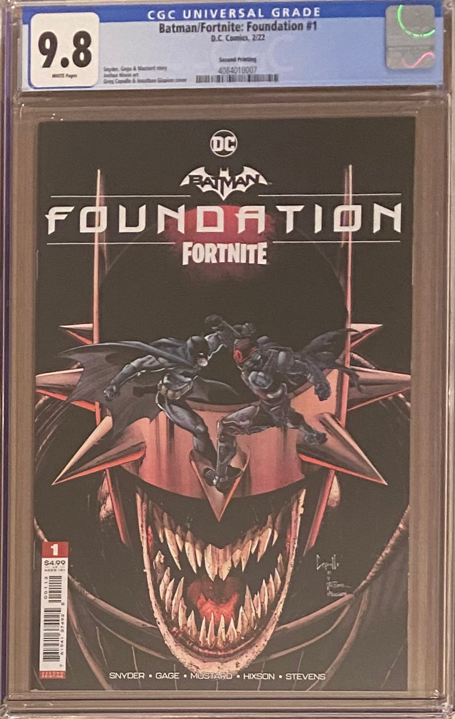 Batman/Fortnite: Foundation #1 Second Printing CGC 9.8