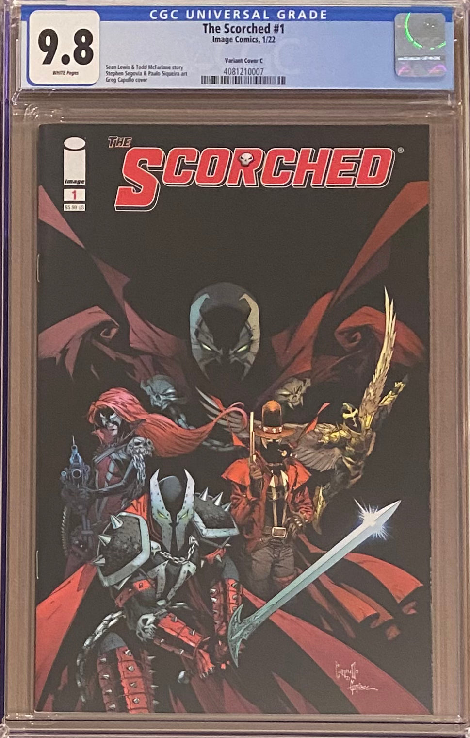 The Scorched #1 Cover C - Capullo CGC 9.8